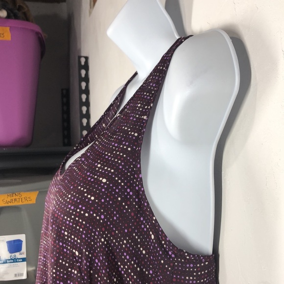 French Connection purple polka dot sleeveless blouse size xs - Picture 4 of 10